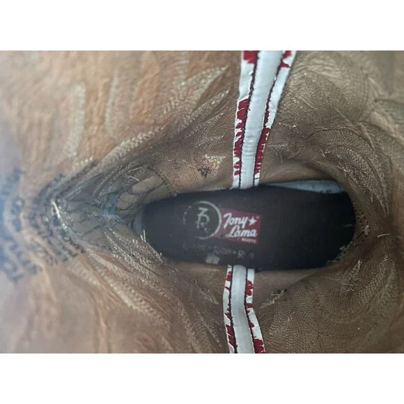 Tony Lama 3R Western Work Boots, style RR1101, men’s size 10.5D - Picture 5 of 9